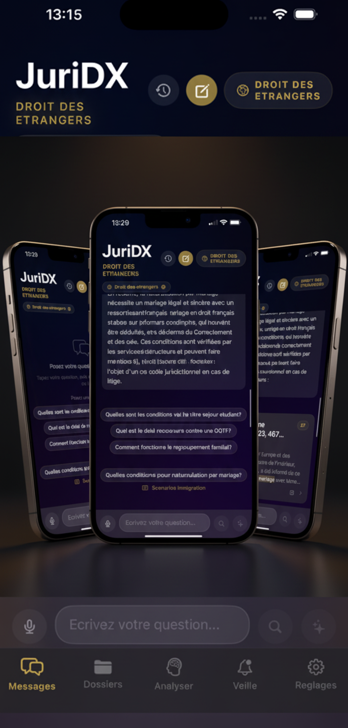 JuriDX - Chat, Analyse IA, Sources